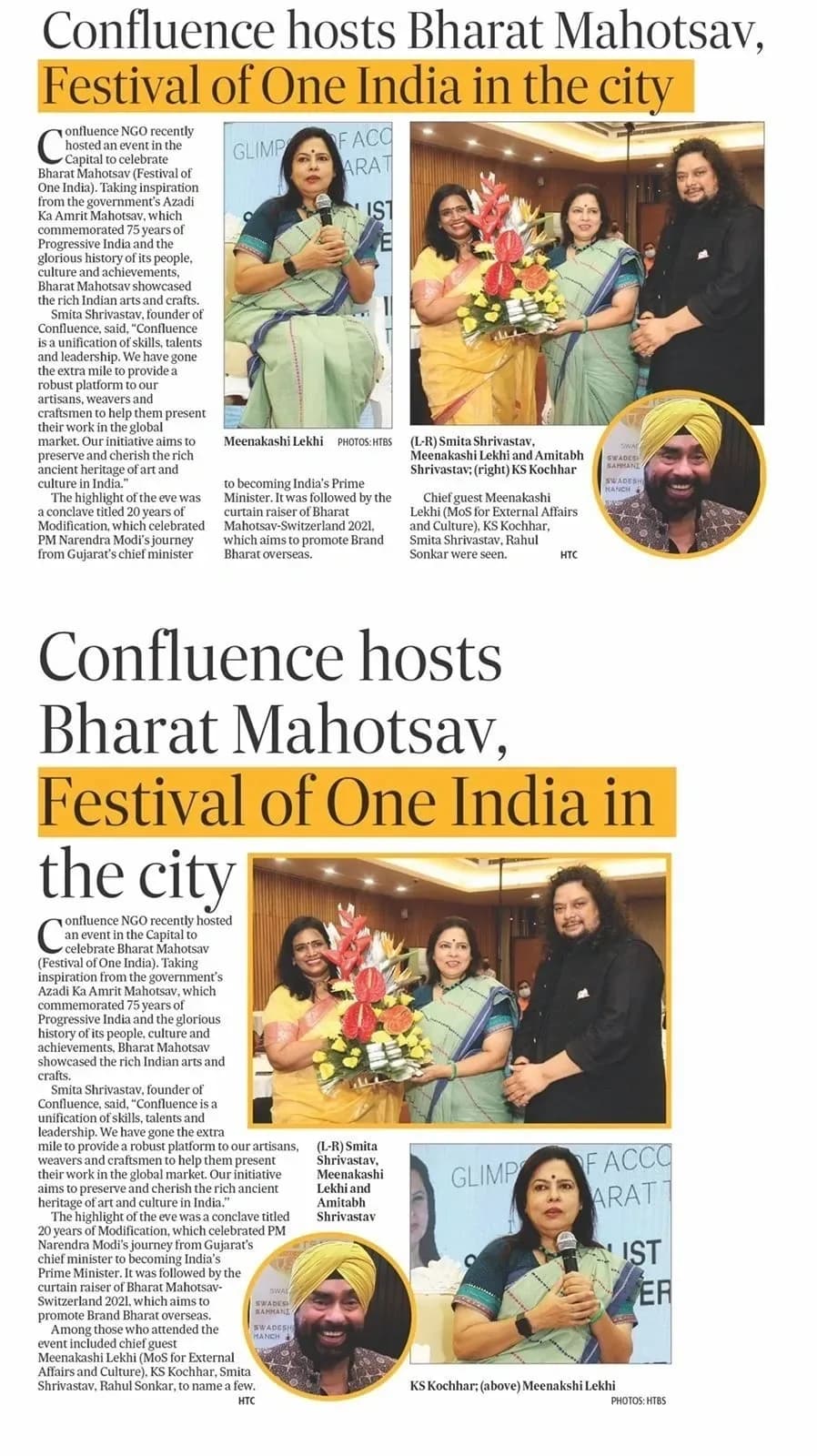 “Confluence hosts Bharat Mahotsav, Festival of One India in the city”