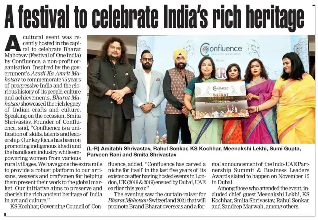 “A festival to celebrate India’s rich heritage”