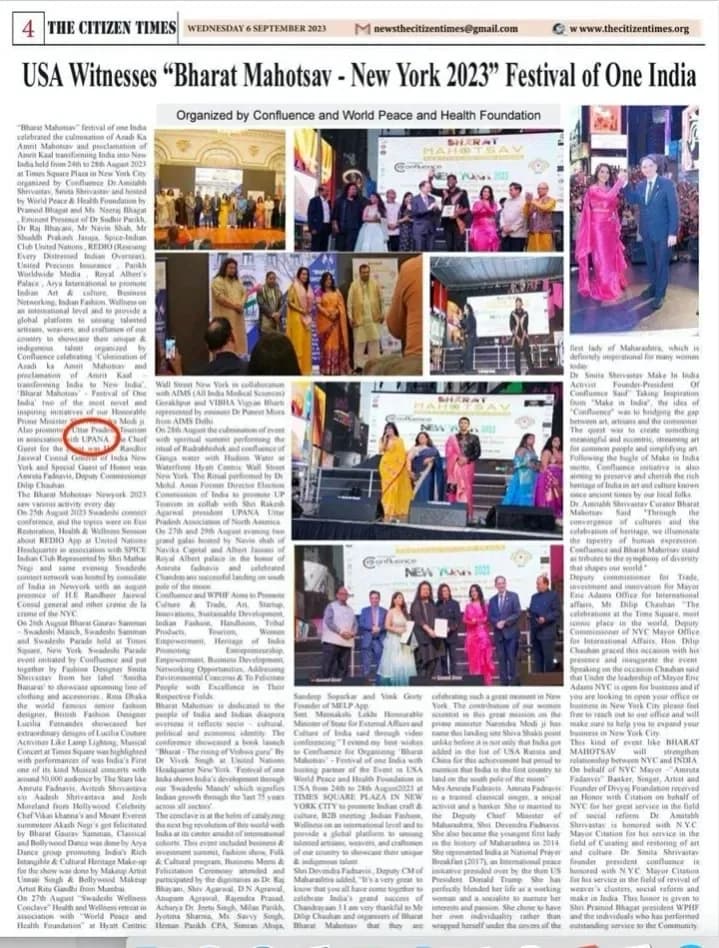 “USA Witnesses ‘Bharat Mahotsav — New York 2023’ Festival of One India”