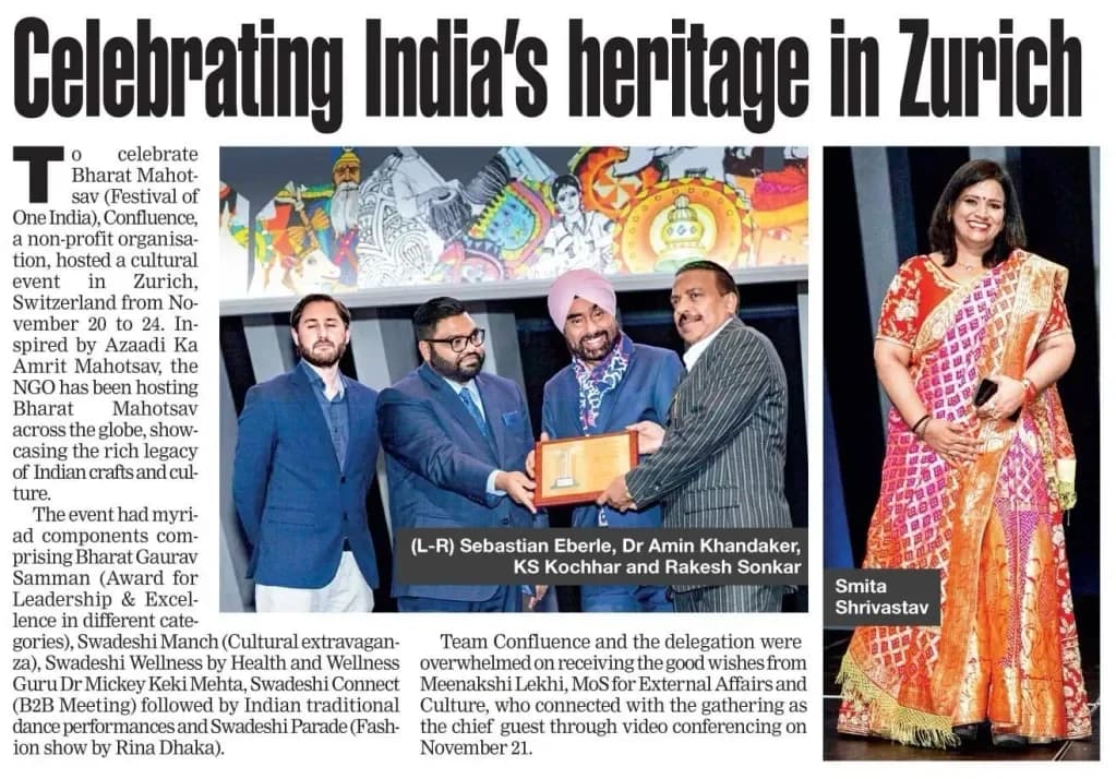 “Celebrating India’s heritage in Zurich”